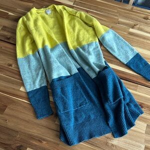 a new day Multicolor Open Front Cardigan